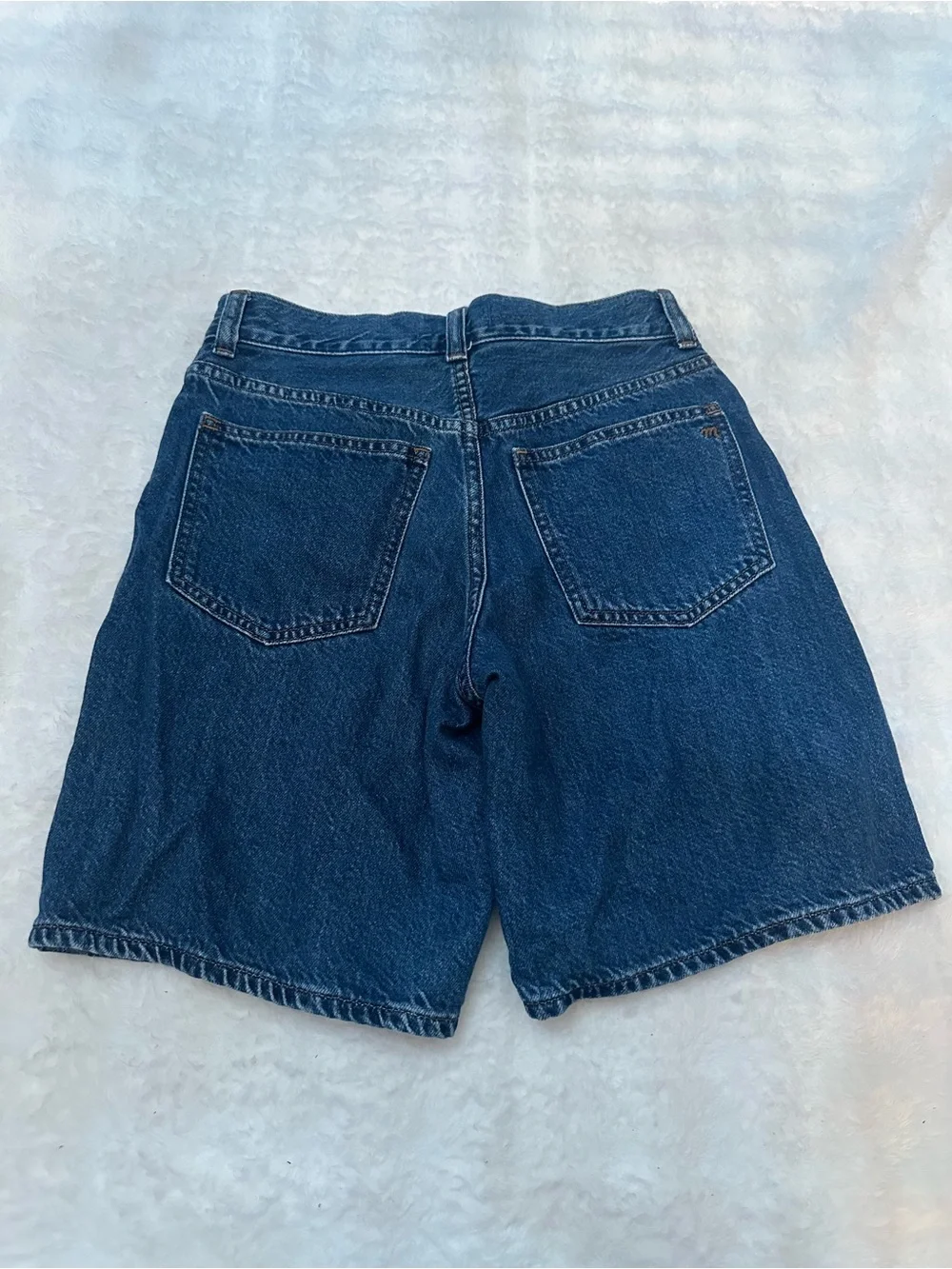 Madewell The 1997 Denim Shorts 23 Medium Wash High Rise Relaxed 39246